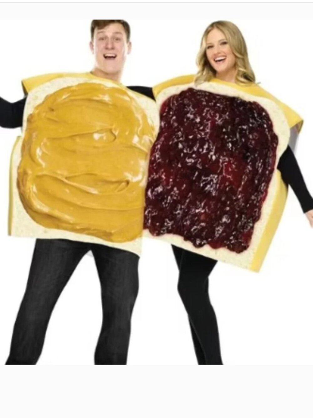PB&J Peanut Butter Jelly Couples Halloween Costume OS Fits Most 2 Tunics